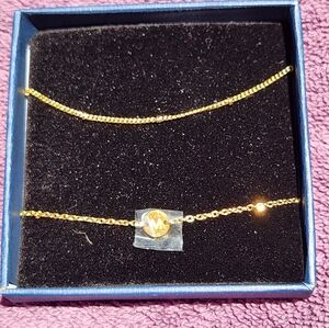 Gold Initial "M" Bracelet